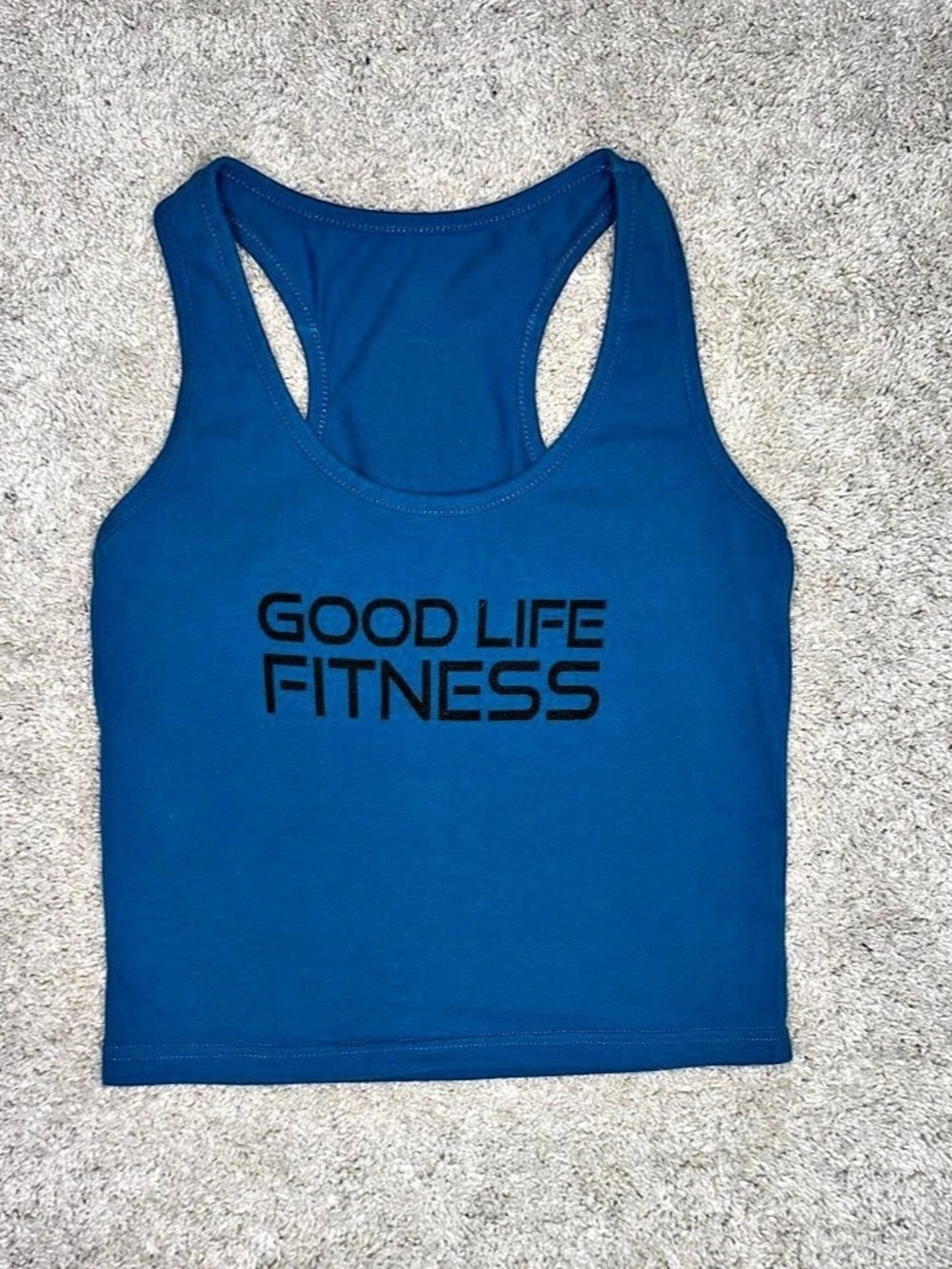Good Life Fitness Racerback Tank in Blue